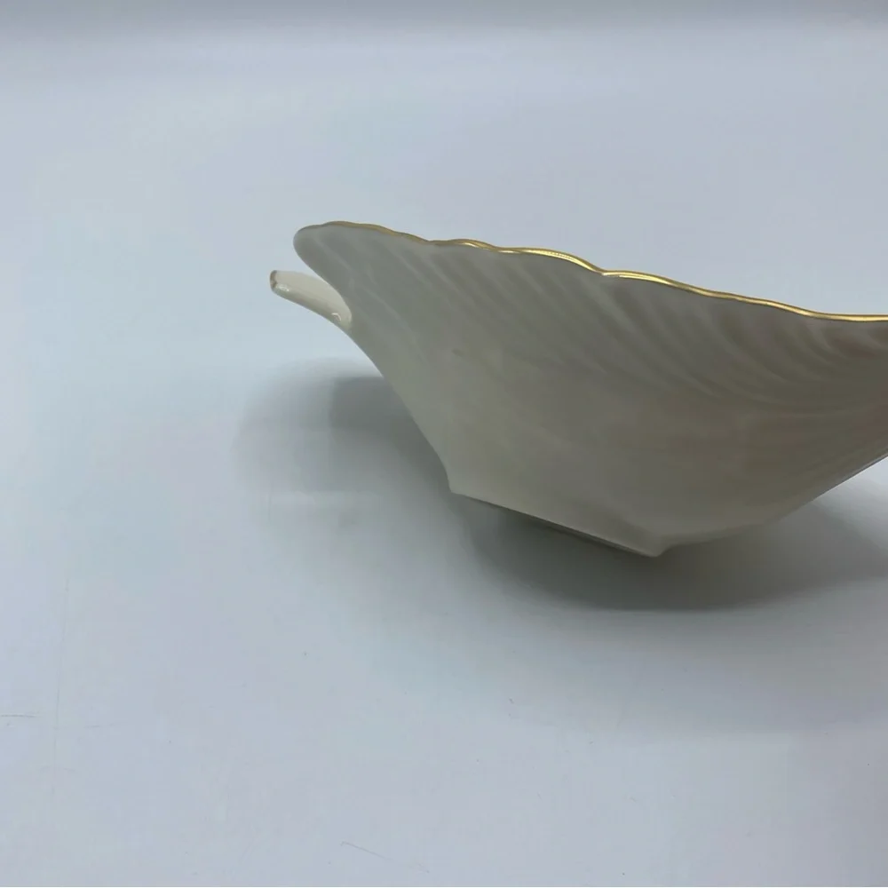 Lenox Dove Collection Open Candy Dish Ivory Gold Trim Bird China Porcelain USA - Picture 3 of 6